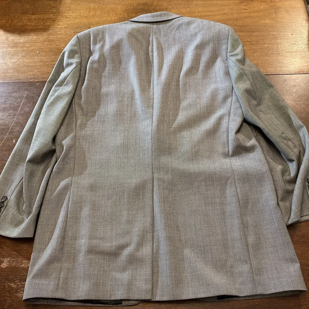 Lauren Ralph Lauren Blazer‎ Mens 42T Grey Sport Coat 100% Wool 2 Button Jacket